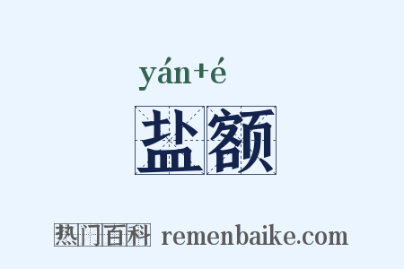 盐额是什么意思的图片